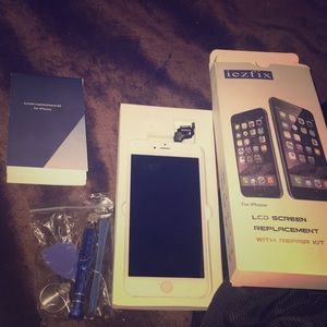 iPhone 6 Plus screen repair kit with screen